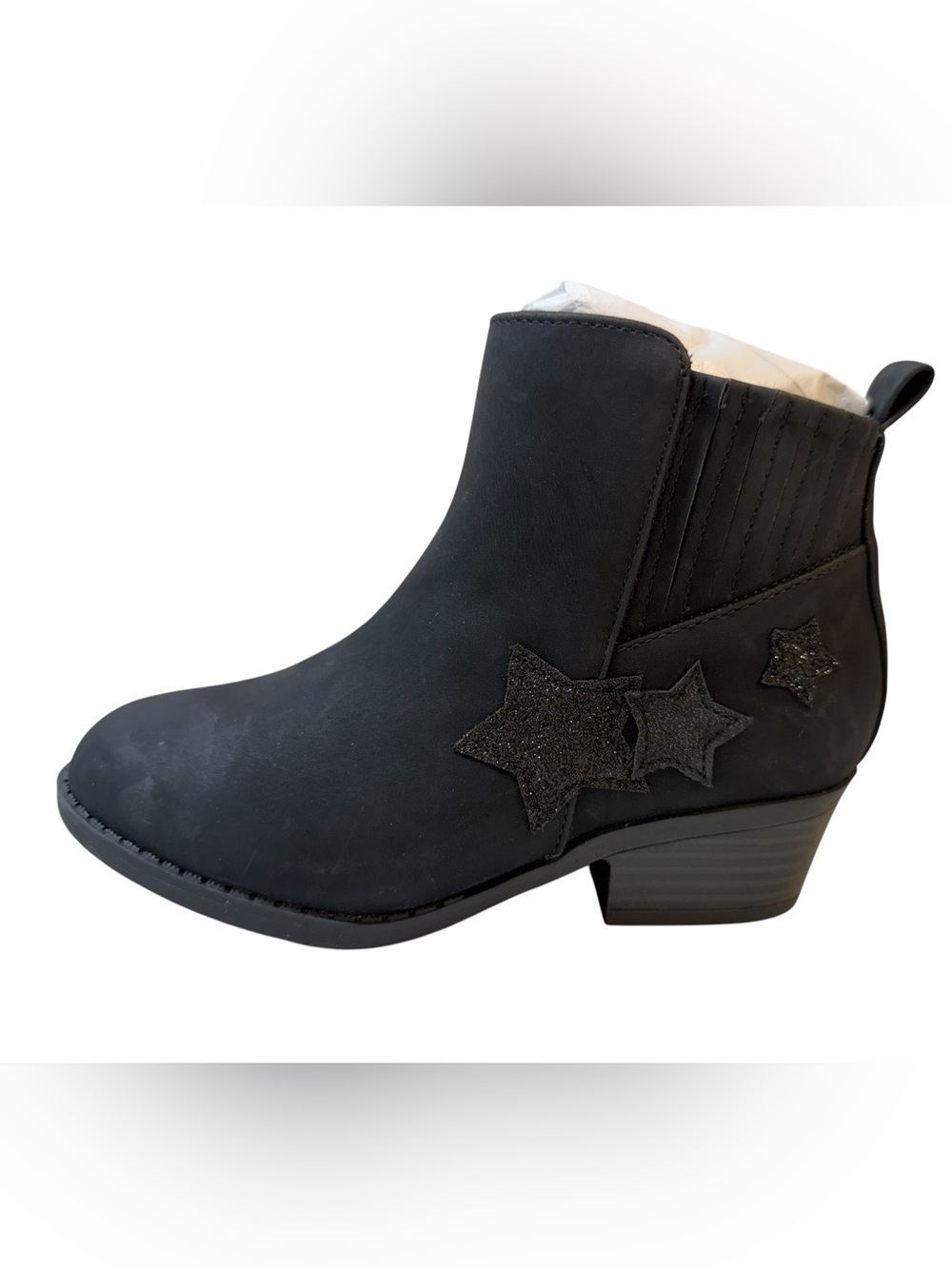 Blowfish Malibu Starling-K Western Booties Girls US 13 Black Star Boots NWOB